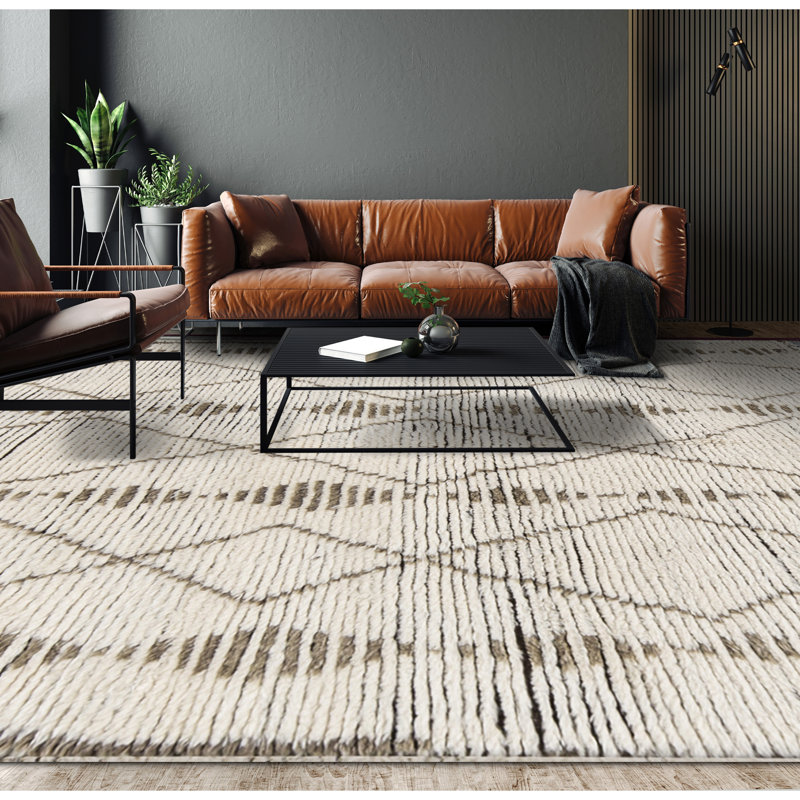 Moroccan Wool Geometric Area Rug