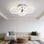 Modern 4-ring Dimmable Integrated Led Flush Mount Ceiling Light With Remote Control-851399715