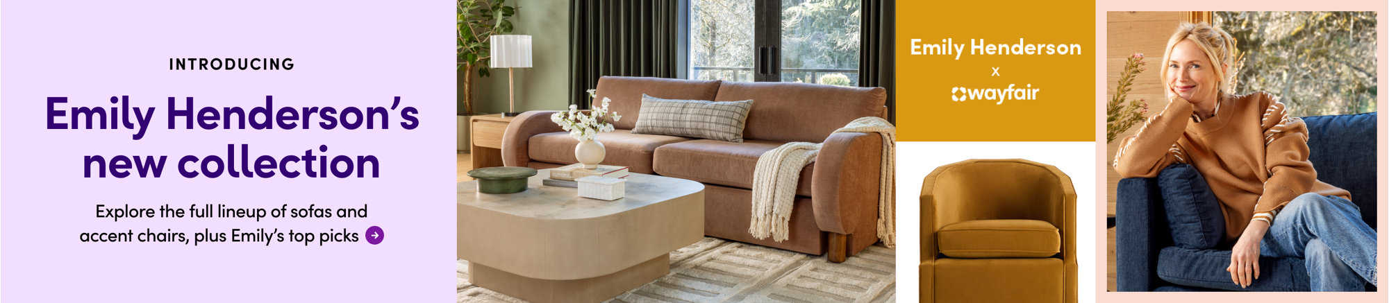 Accent chairs from $125