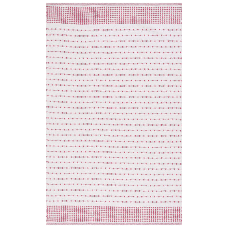 Aitken Flat Weave Cotton Geometric Rug, Rectangle 5' x 8'