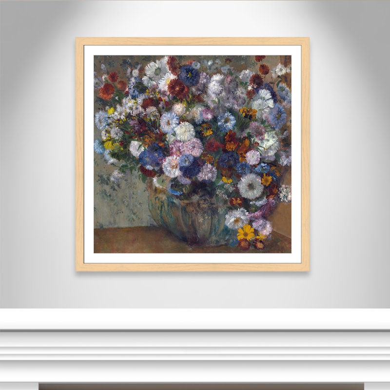 «A Vase of Flowers» par Edgar Degas, Naturel, H 42,5 po x l 42,5 po