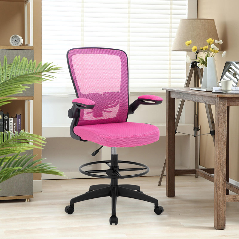 Chaise de dessinateur Mesh, Rose