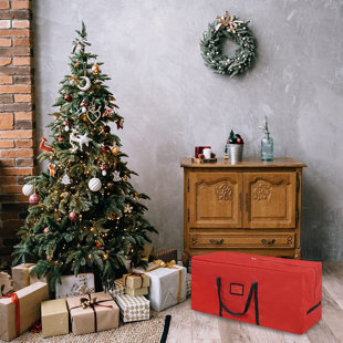 Grand sac de rangement pour sapin de Noël – Convient aux grands arbres  jusqu'à 2,7 m – Sacs de rangement indéchirables en tissu Oxford 600D – Sac