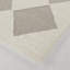 Tapis taupe rectangulaire en polypropylène tissé géométrique Machie-444445163