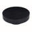 Black mdf coffee table, 39.37-inch modern handcrafted drum design, round wood coffee table for living room use