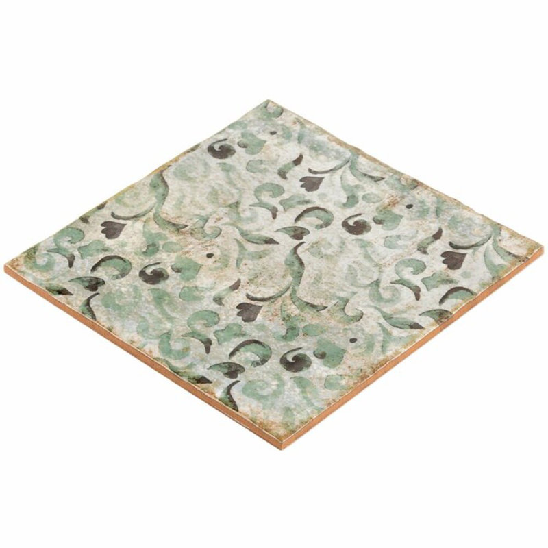 Angela Harris Dunmore 8x8 Polished Hand Painted Look Ceramic Tile