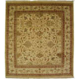 Antique Weave Ziegler hand-knotted New Zealand Wool Ivory Area Rug