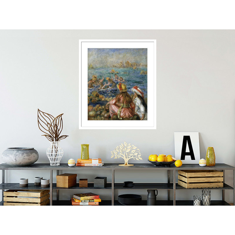 «The Bathers» par Pierre-Auguste Renoir, impression giclée encadrée, H 38,93 po x l 33,5 po