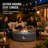 50000 Maximum BTUs Concrete Round Liquid propane Fire pit table