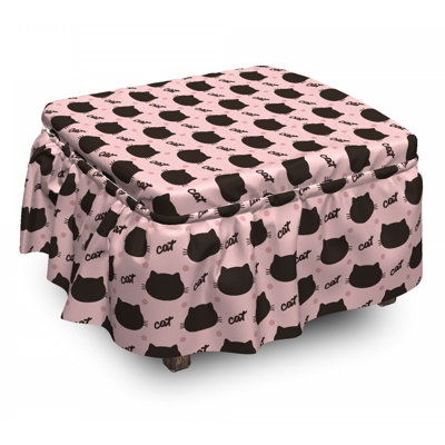 Box Cushion Ottoman Slipcover