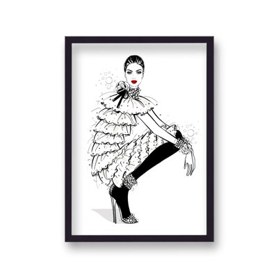 The Touch Rose 1 Piece Single Picture Frame Wall Art