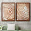 «Wood Grain Suminagashi III», ensemble de 2 impressions encadrées-291848174-291848173