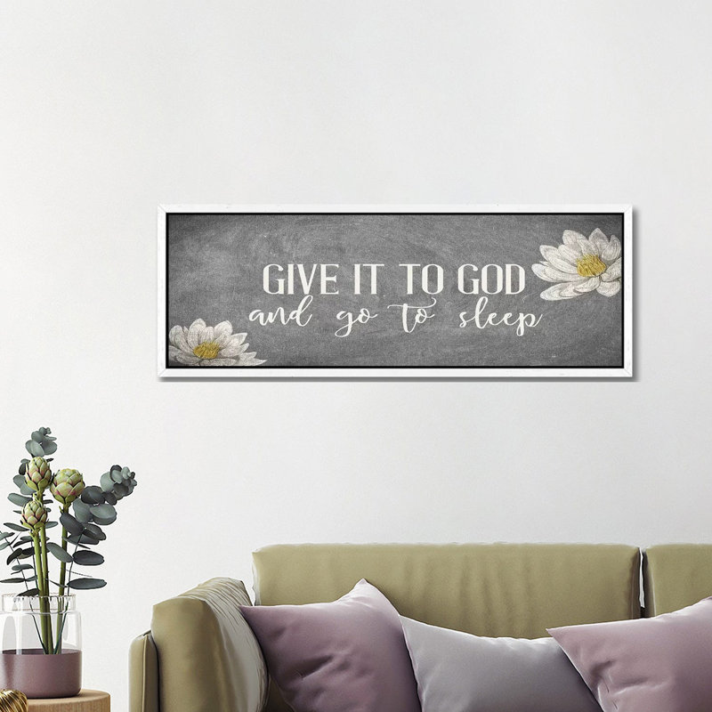 Give It II by Kimberly Allen - Panoramic Print on Canvas, 121.92 cm H x 40.64 cm W, White Framed