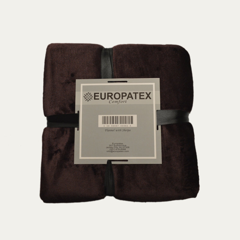 Hand Woven Throw Blanket, Dark Brown