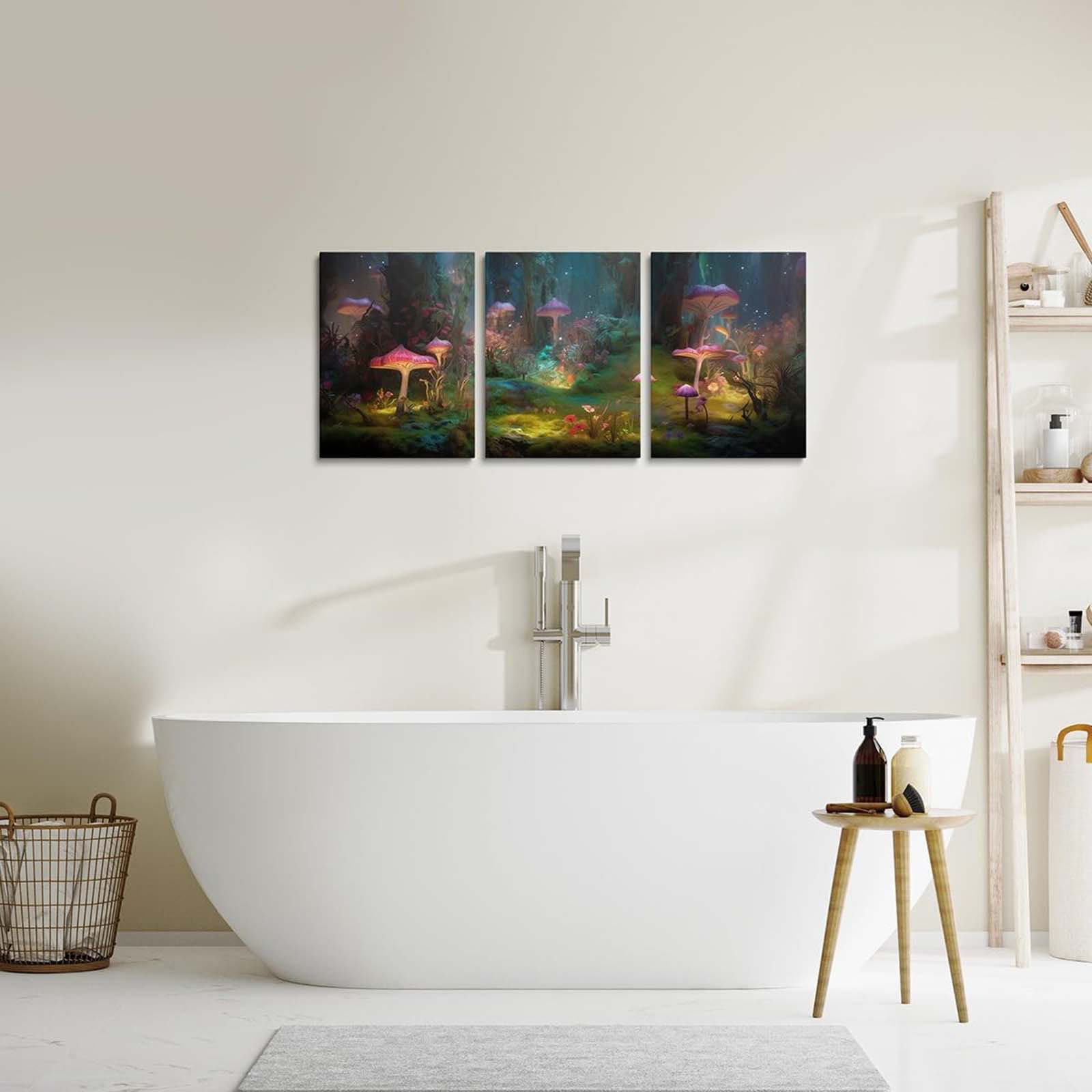 Ophelia & Co. Magical Forest Canvas Wall Art 3 Pieces Fantasy Mushroom ...