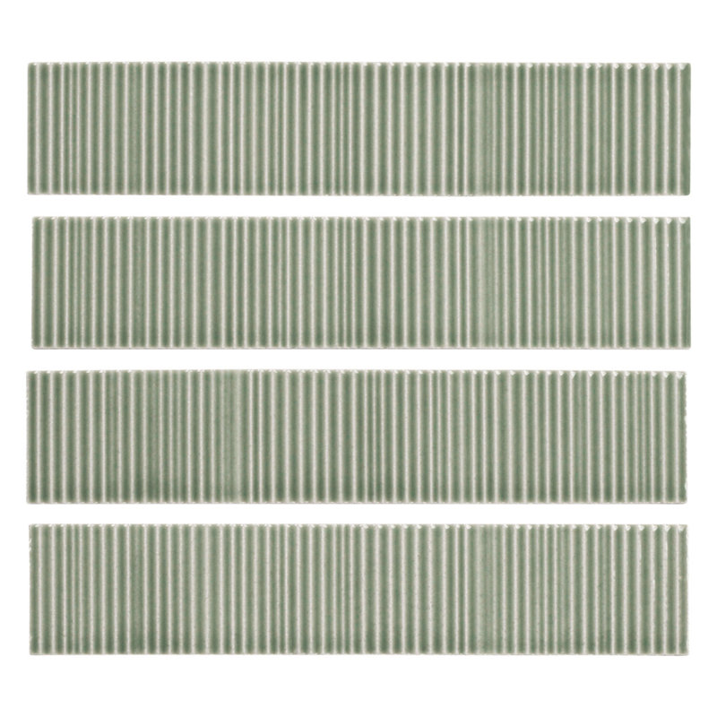 Meridian  2-in. x 10-in. Subway Linear Textured Glossy Ceramic Wall Tile, Continent