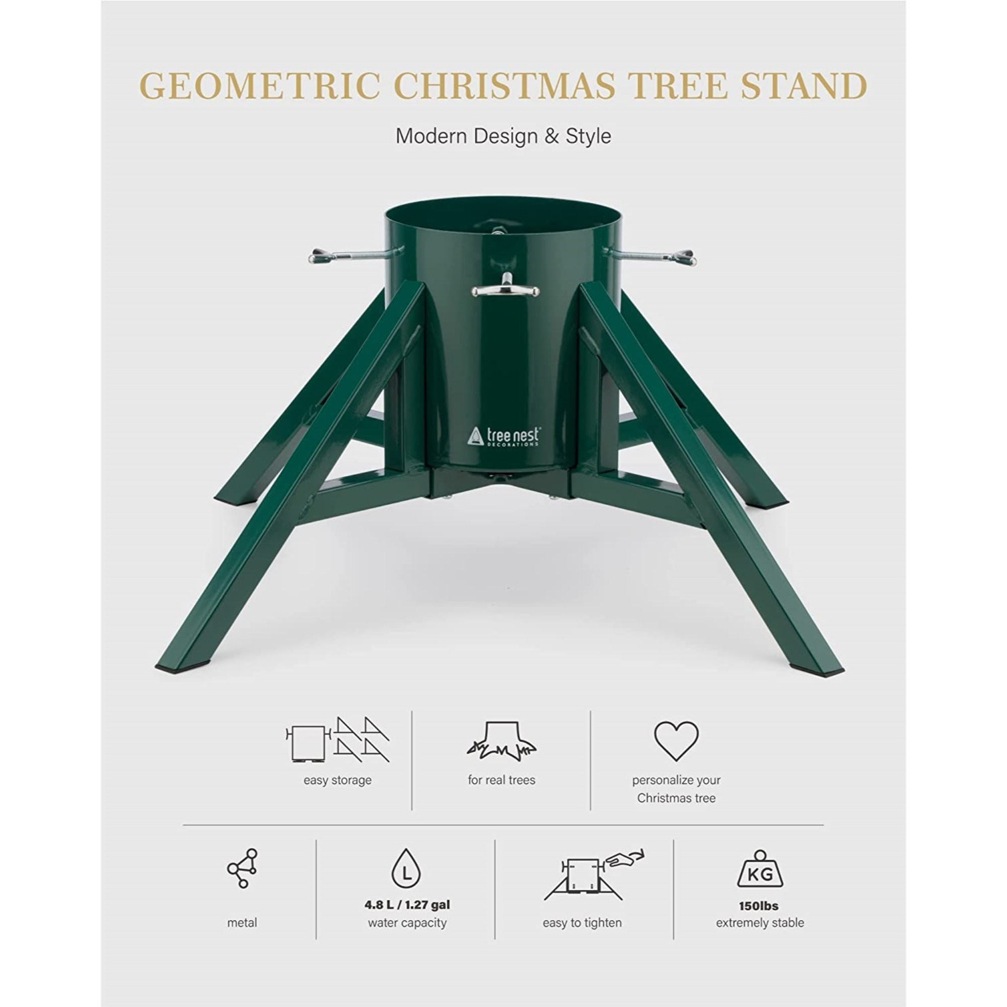 Christmas Live Tree Stand, Green