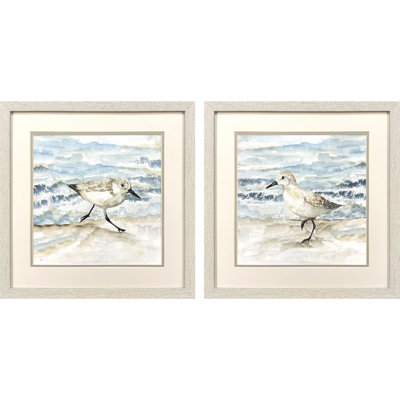 Beach Sandpipers Framed Art