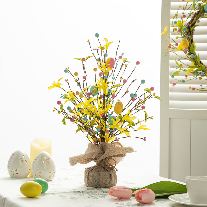 Arbre de table œuf de Pâques