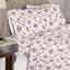 Snow Flakes Flannel Sheet Set-2123050518-2028762028
