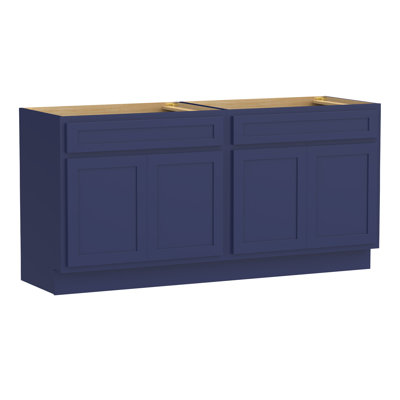66" Double Bathroom Vanity Base Only