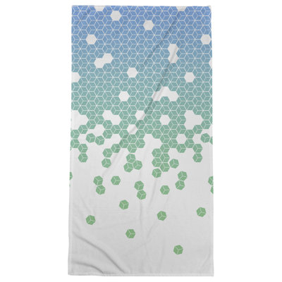 Serviette de bain cube culbuteur