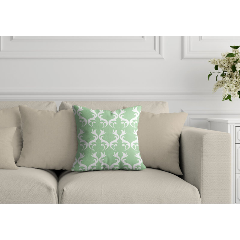 Housse et insert de coussin extérieur carré Galton, 19 po x l 19 po, Menthe
