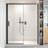 Single Sliding Semi-Frameless Shower Door With 5/16'' Tempered Glass-125950954-124488402
