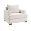 Fauteuil surdimensionné rembourré beige