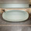 Baignoire de trempage autoportante 63 pouces turquoise, dure et résistante, baignoire non perméable à surface solide de 63 po, conception ergonomique pour un bain relaxant
