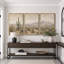 «Warm Desert Cactus Mountain View», images de salon, impression sur toile encadrée, 3 pièces-132209837-132209838