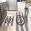 Couronne rustique, tapis de cuisine antidérapants 2 pièces