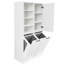 Armoire à linge de 63 po de hauteur avec 2 paniers inclinables