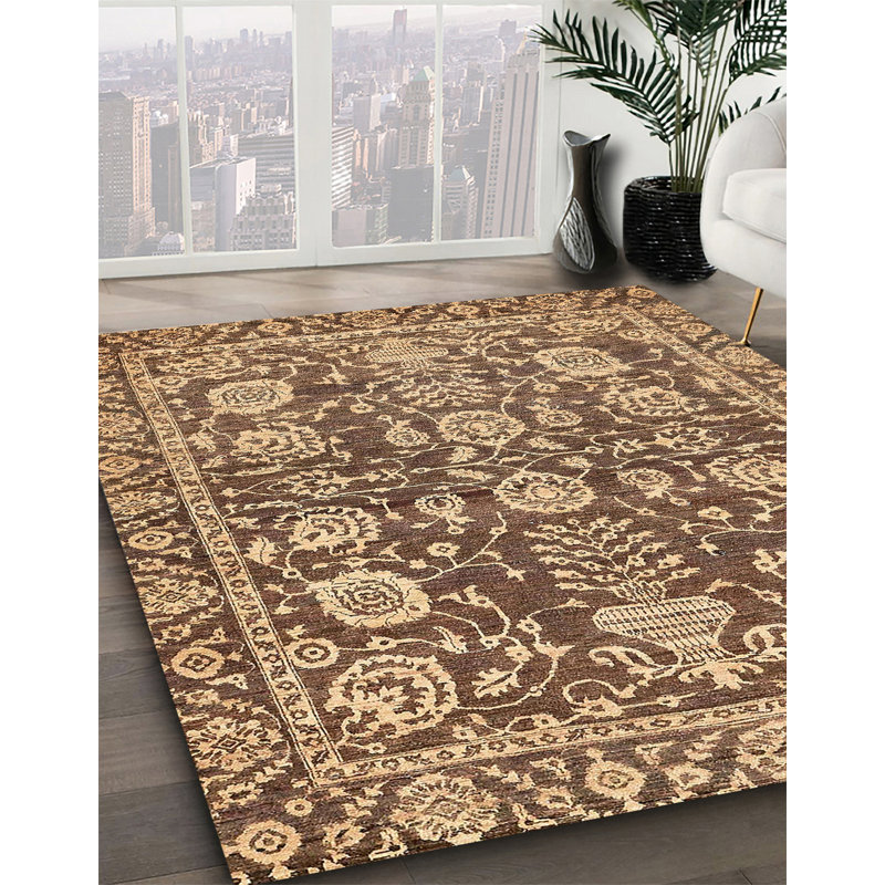 Tapis multicolore abstrait Adaeze, Rectangle 4 pi x 6 pi