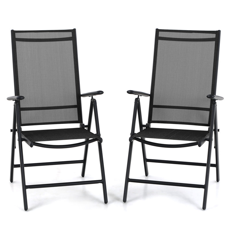 Patio Dining Armchair, 6, Black