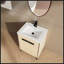 Bathroom Vanity Base With Basin, Spacious Storage Cabinet, And Durable Engineered Wood Constructio-1314564427