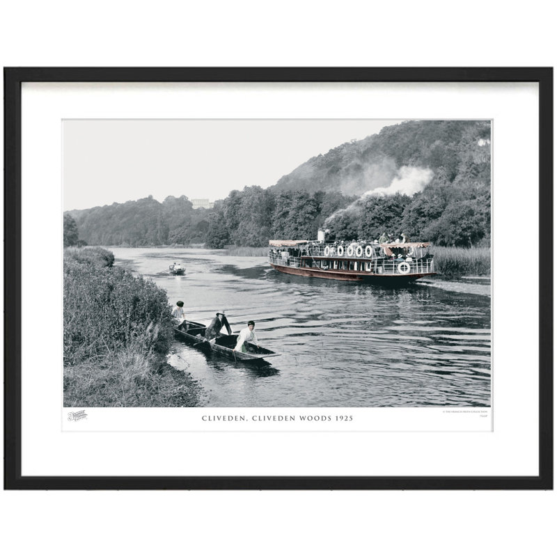Cliveden, Cliveden Woods 1925 by Francis Frith - Single Picture Frame Print, 40cm H x 50cm W x 2.3cm D