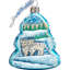 2'' Handmade Glass Holiday Shaped Ornament