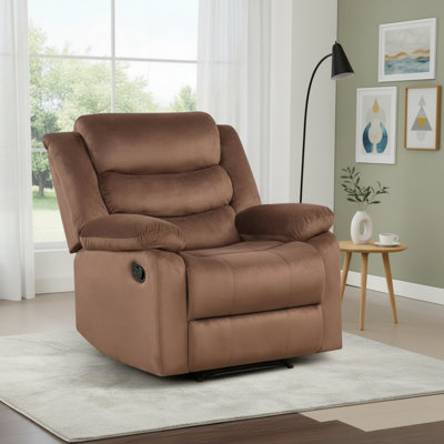 Tissu respirant brun, fauteuil inclinable moderne et confortable