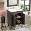 Meuble-lavabo avec lavabo supérieur, meuble de rangement moderne à 2 niveaux, meuble-lavabo simple