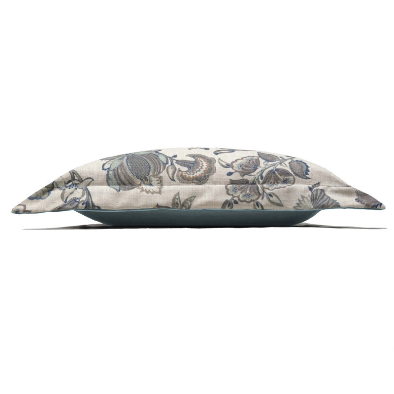 Floral Square Cushion, Polyester/Polyfill