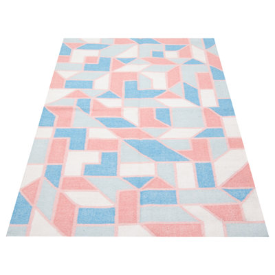 Helin Wool Geometric Indoor Rug