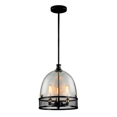 Luminaire suspendu en forme de cloche à 3 lumières Jakarta