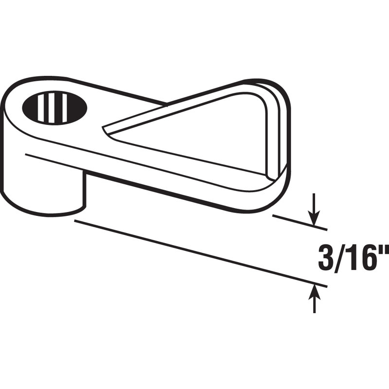 Pinces à écran décalées avec vis Prime-Line, H 5,44 po x l 3,82 po x P 0,63 po, Gris