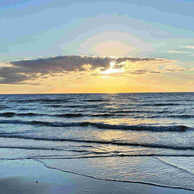 «Ocean Dawn», impression sur toile tendue
