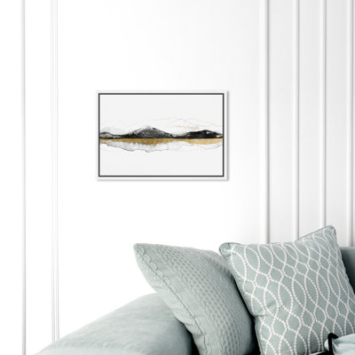 Abstrait derrière ces montagnes - reproduction d'art sur toile