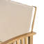 Chaises d'extérieur - Siège profond et rembourrage intérieur en tissu imperméable de 2 avec coussins