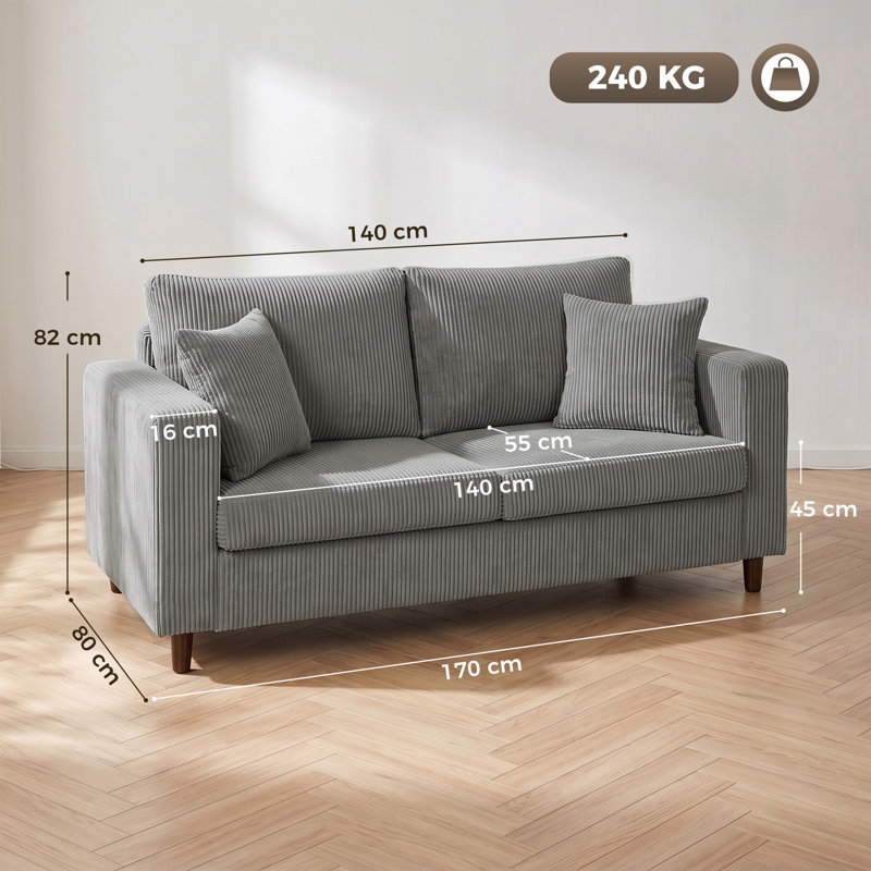 Loveseat, Grey