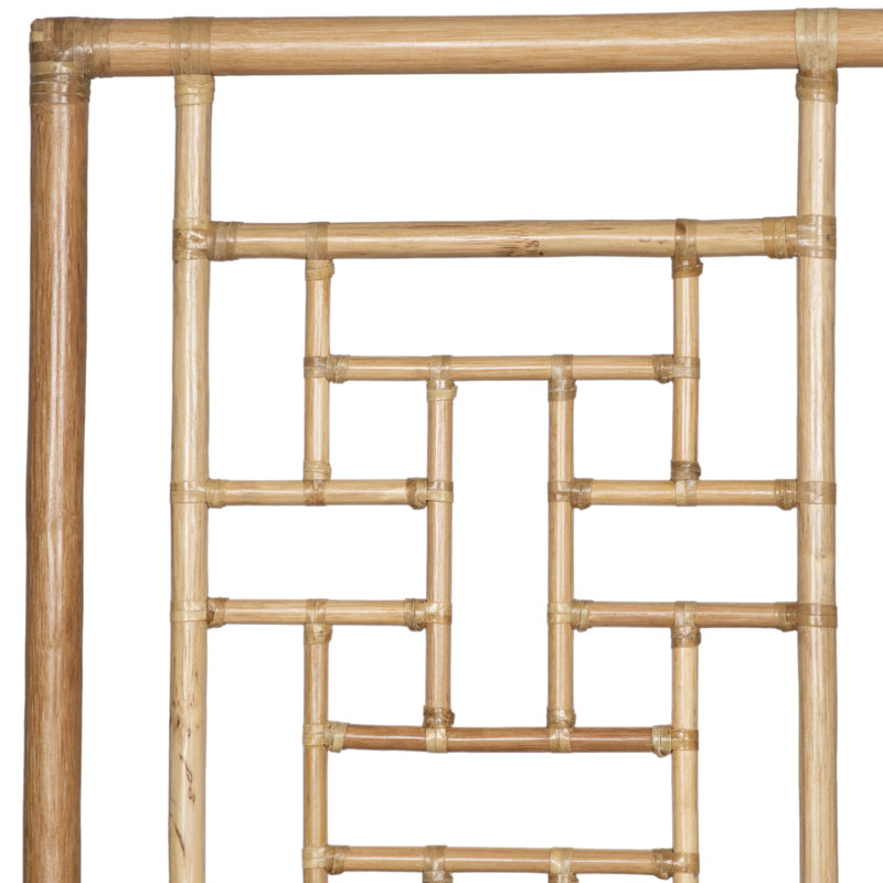 Ohana Wicker/Rattan Open-Frame Headboard, Queen, Natural