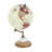 Mango Wood Educational/Geographic Earth Cream Globe